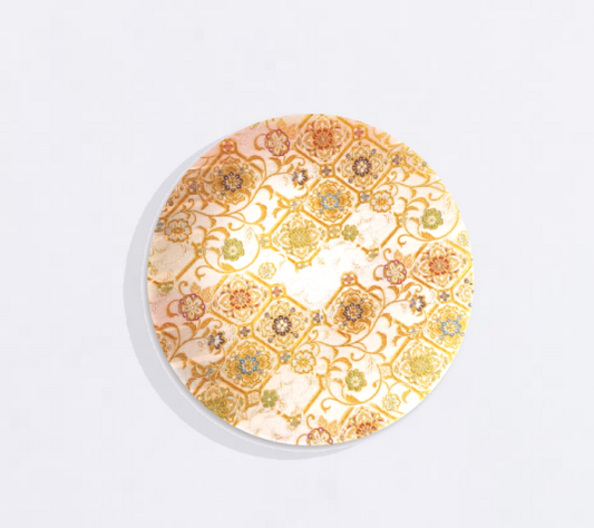 Kinran Kimono Glass Plate