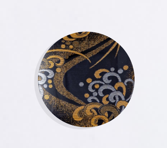 Kinran Kimono Glass Plate