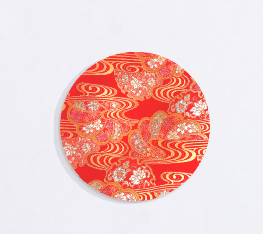 Kimono Radiance Glass Plate