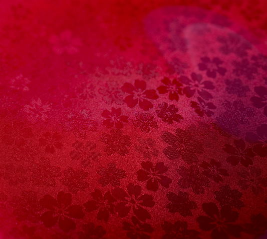 Seasonal Bloom Kimono Glass Plate