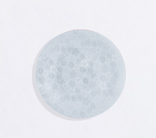 Seasonal Bloom Kimono Glass Plate