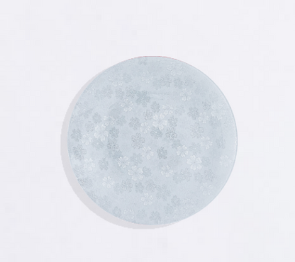 Seasonal Bloom Kimono Glass Plate
