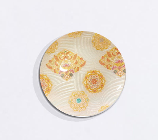 Kinran Kimono Glass Plate