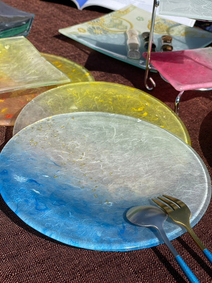 Aurora Washi Glass Plate
